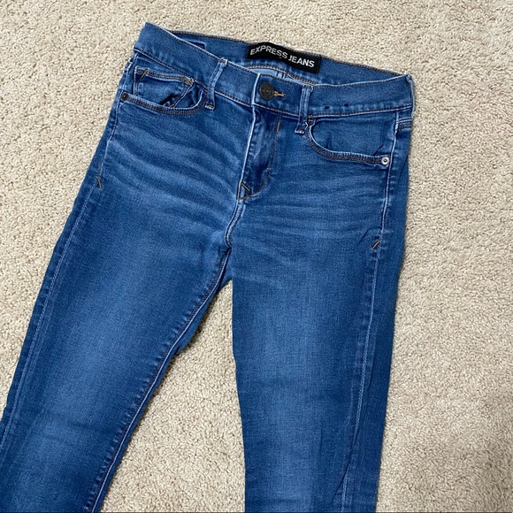 Express Jean Ultimate Stretch Legging Mid Rise size 4 - Picture 4 of 6